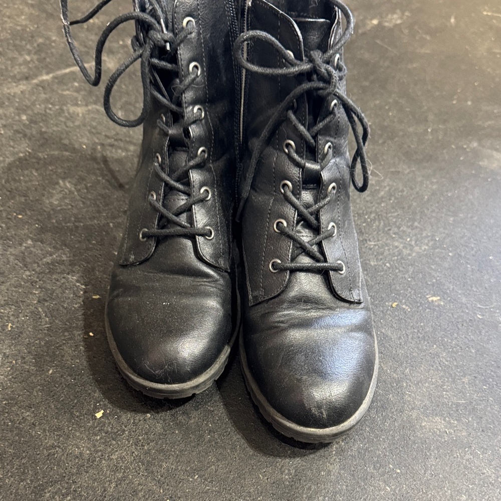 Sun + Stone Black Combat Boots